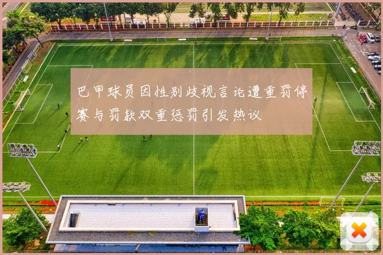 巴甲球员因性别歧视言论遭重罚停赛与罚款双重惩罚引发热议